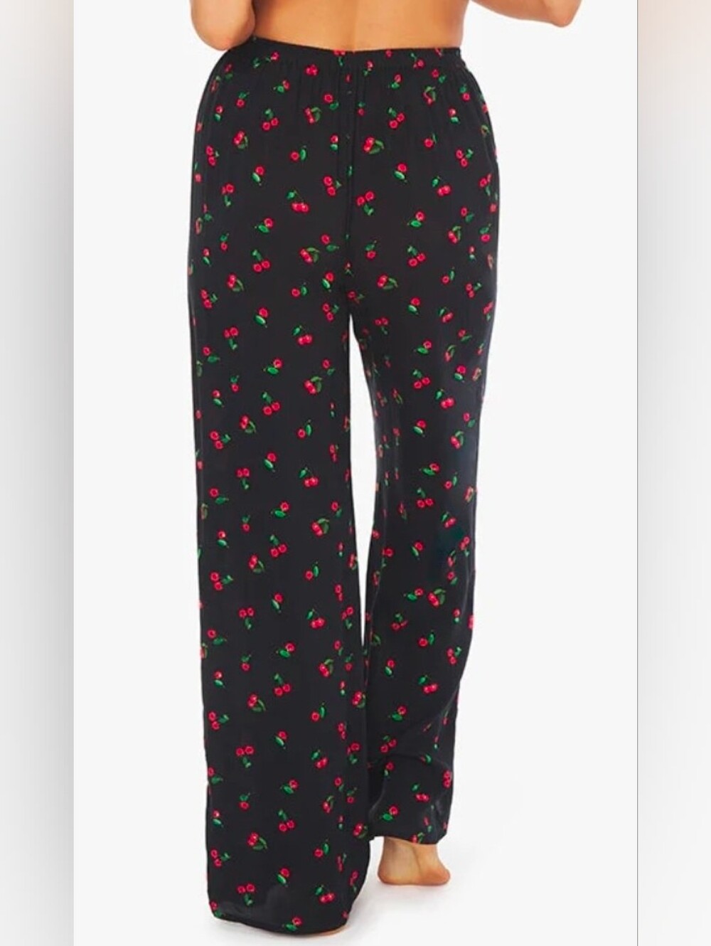 WeWoreWhat Black Cherry Print Pull-On Pants - Picture 3 of 6